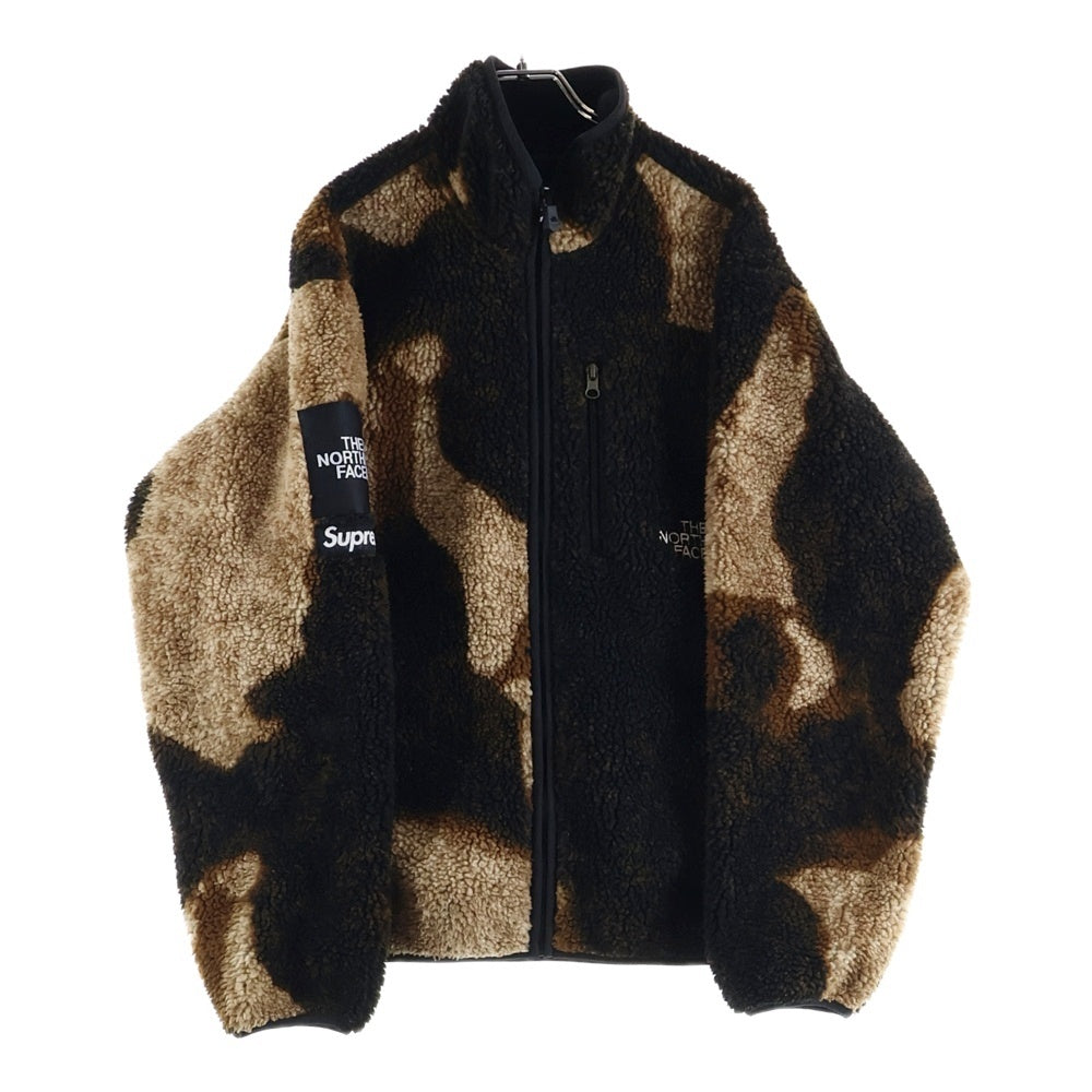 SUPREME(シュプリーム) 21AW ×The North Face Bleached Fleece Jacket ノースフェイス ブリーチド フリースジャケット ブラウン NA52100I