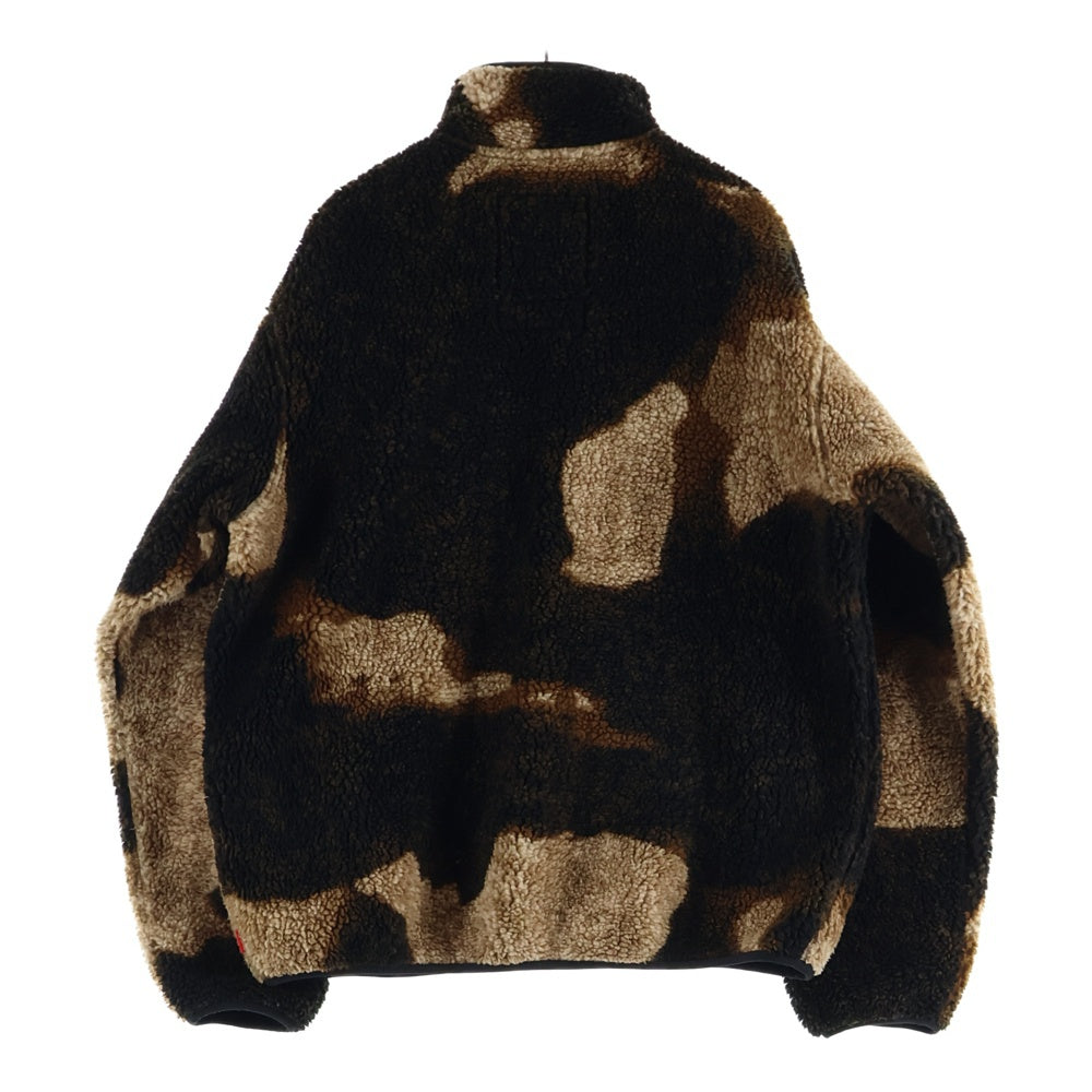 SUPREME(シュプリーム) 21AW ×The North Face Bleached Fleece Jacket ノースフェイス ブリーチド フリースジャケット ブラウン NA52100I