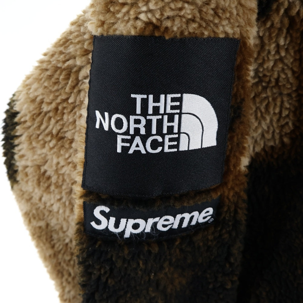 SUPREME(シュプリーム) 21AW ×The North Face Bleached Fleece Jacket ノースフェイス ブリーチド フリースジャケット ブラウン NA52100I