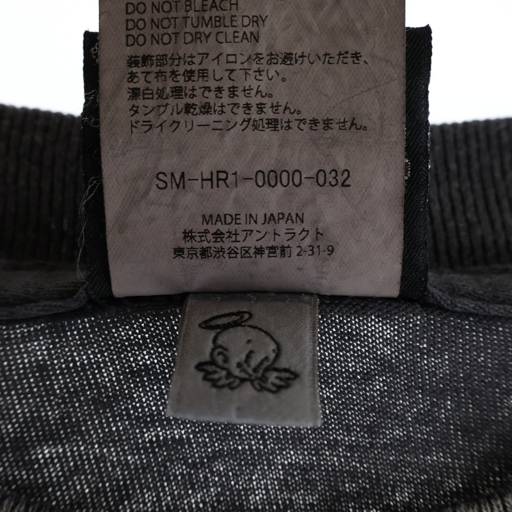 SAINT MICHAEL(セントマイケル) 25AW SAINT YOUTH L/S TEE セイント ユース クルーネック 長袖Tシャツ カットソー グレー SM-HR1--0000-032