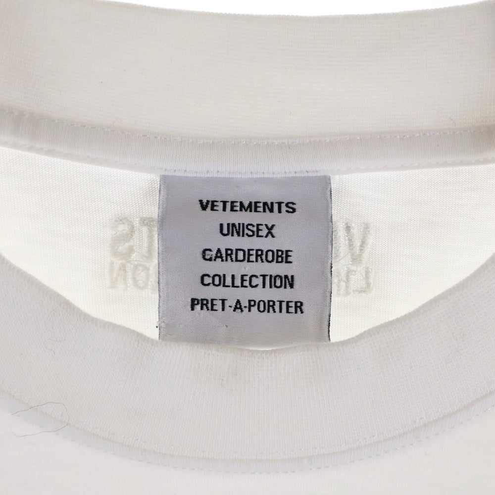 VETEMENTS(ヴェトモン) ハートロゴプリントTシャツカットソー ホワイト UA53TR270W