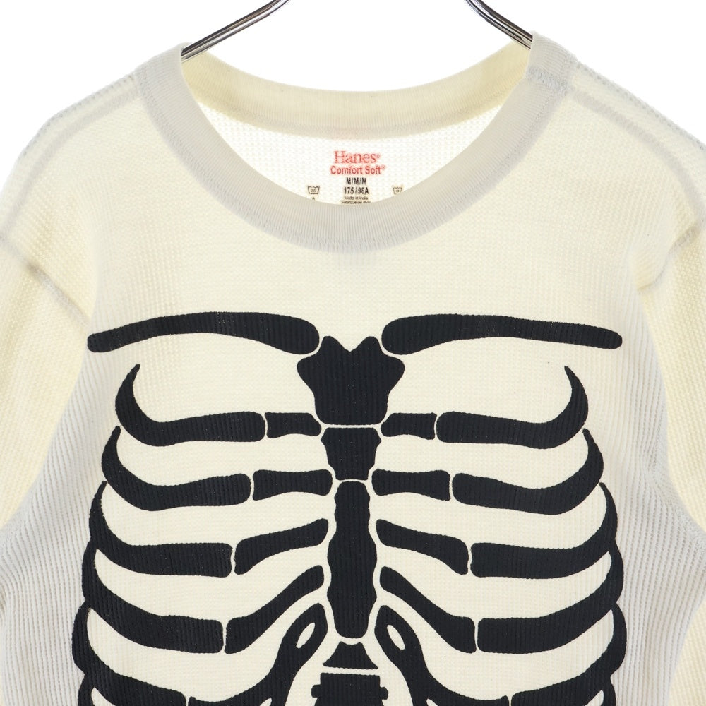 SUPREME(シュプリーム) ×Hanes Bones Thermal Crew へインズ ボーン クルーネック カットソー 長袖サーマルTシャツ ホワイト