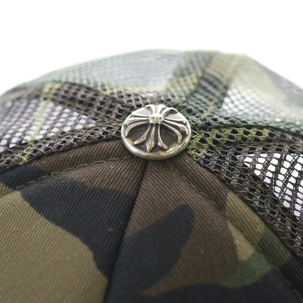 CHROME HEARTS(クロムハーツ) TRUCKER CAP トラッカーキャップ CHパッチクロスボール付カモフラメッシュ帽子