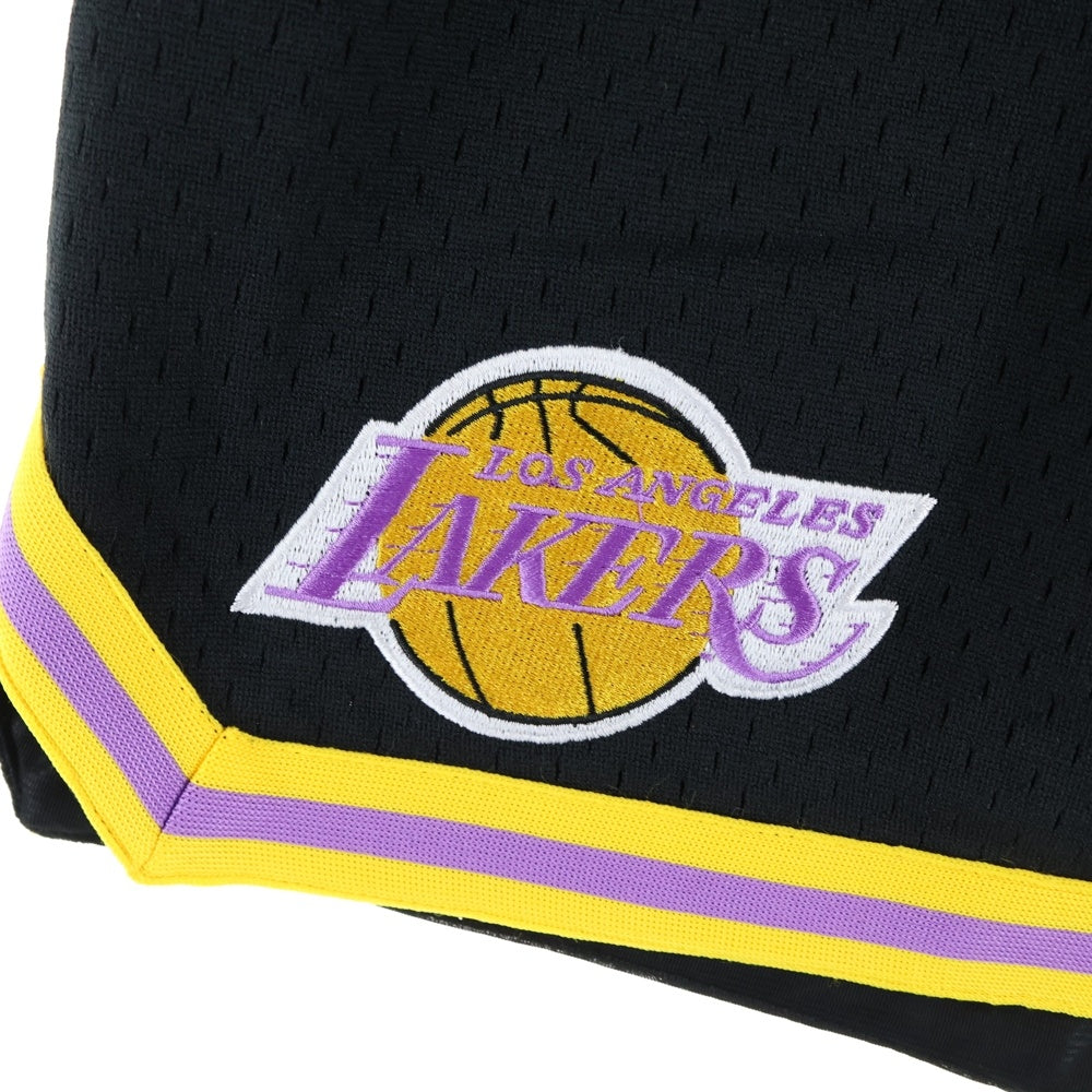 Mitchell&Ness(ミッチェル アンド ネス) PRACTICE SHORTS LAKERS プラクティスショーツ レイカーズ バスケットパンツ ブラック