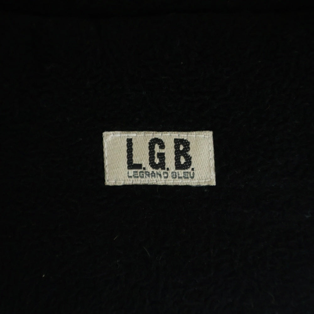 L.G.B.(ルグランブルー) リバーシブル レザーダウンベスト ブラック