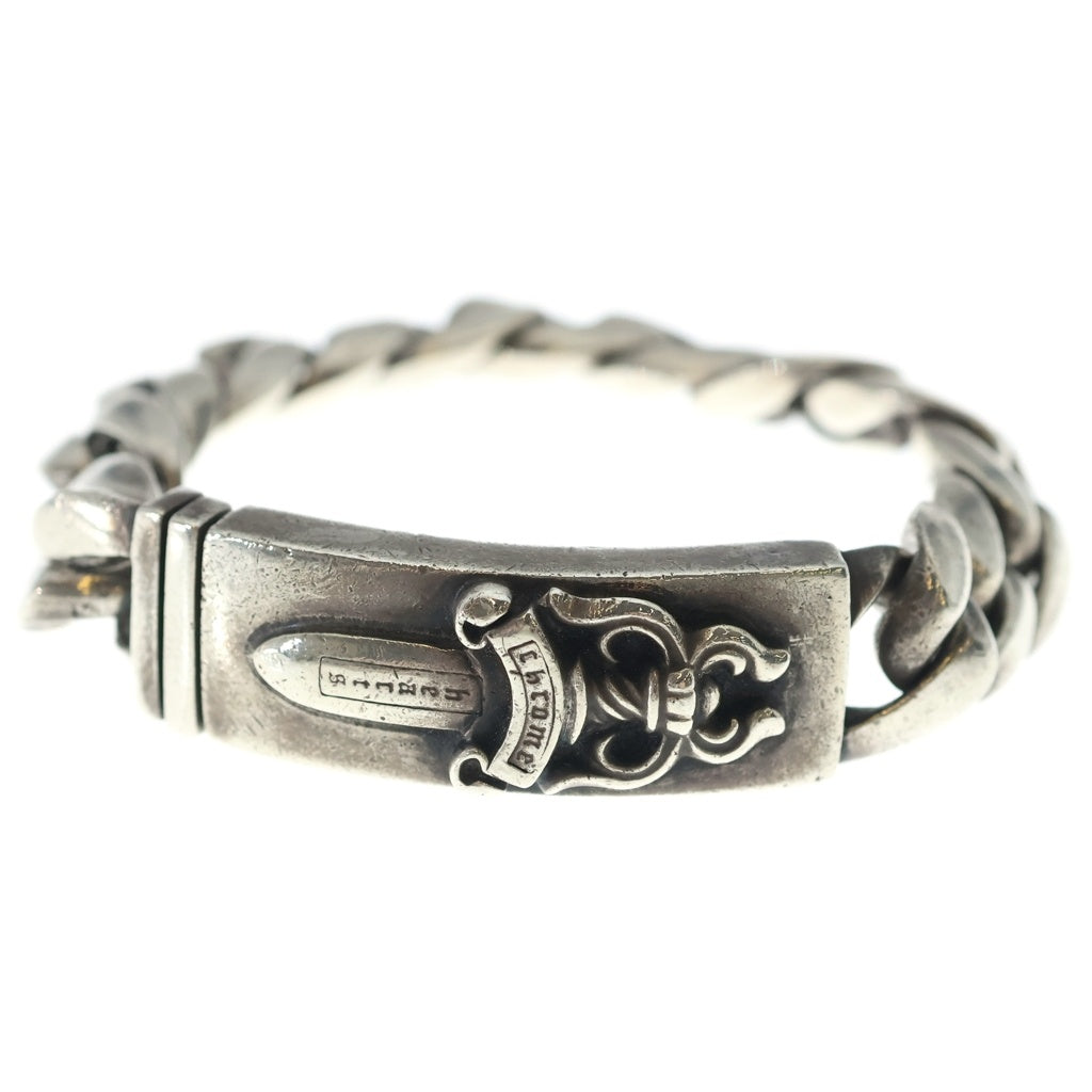 CHROME HEARTS(クロムハーツ) OLD ID DAGGER ダガーIDクラシックリンクブレスレット 13LINK シルバー BCA156