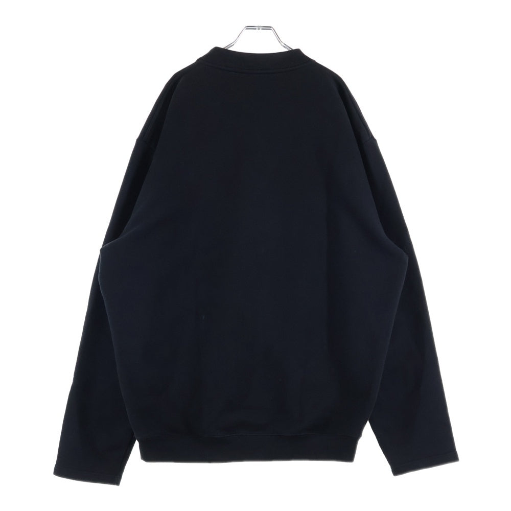 VETEMENTS(ヴェトモン) 17AW Logo Embroidered Sweatshirts ロゴ刺繍 クルーネックスウェット トレーナー ブラック