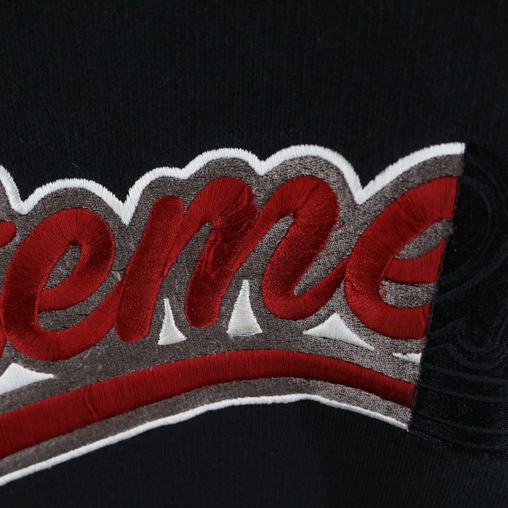 VETEMENTS(ヴェトモン) 17AW Logo Embroidered Sweatshirts ロゴ刺繍 クルーネックスウェット トレーナー ブラック