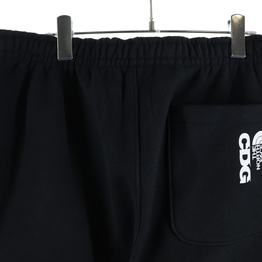 THE NORTH FACE(ザノースフェイス) ×CDG シーディージー ロゴデザイン ドローストリング スウェットパンツ ブラック NB02603CD