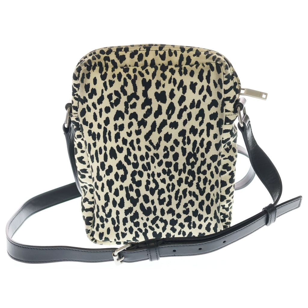 SAINT LAURENT PARIS(サンローランパリ) SID シド ロゴデザイン アニマル柄 ショルダーバッグ ホワイト MAL581700 レディース