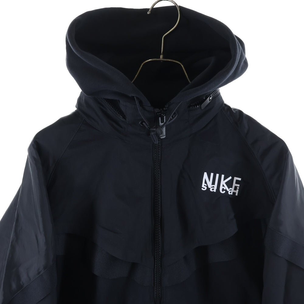 Sacai(サカイ) ×NIKE Full-Zip Hoodie Outerwear ナイキ フルジップパーカー アウター ブラック S#DQ9030