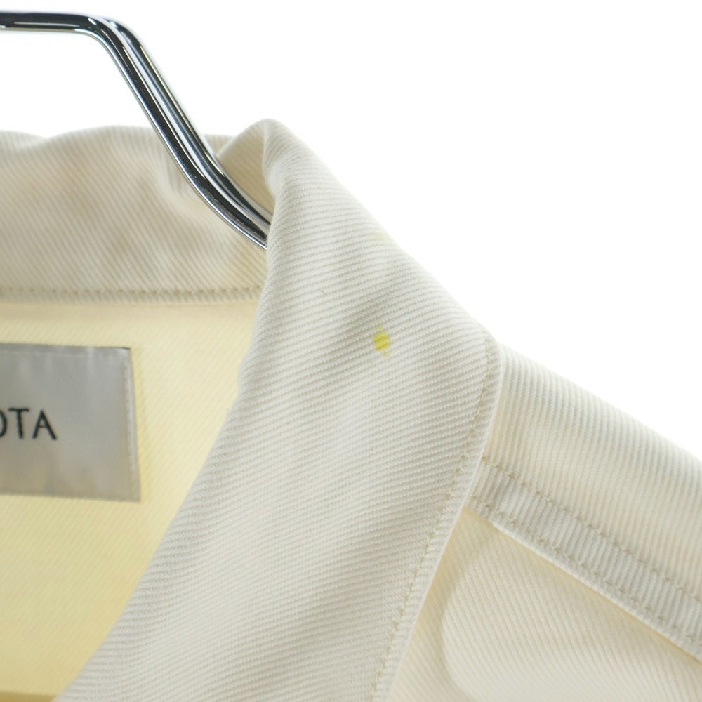 CIOTA(シオタ) 24SS GOLF JACKET ゴルフ マルチポケット デニムジャケット ホワイト BZLM-115