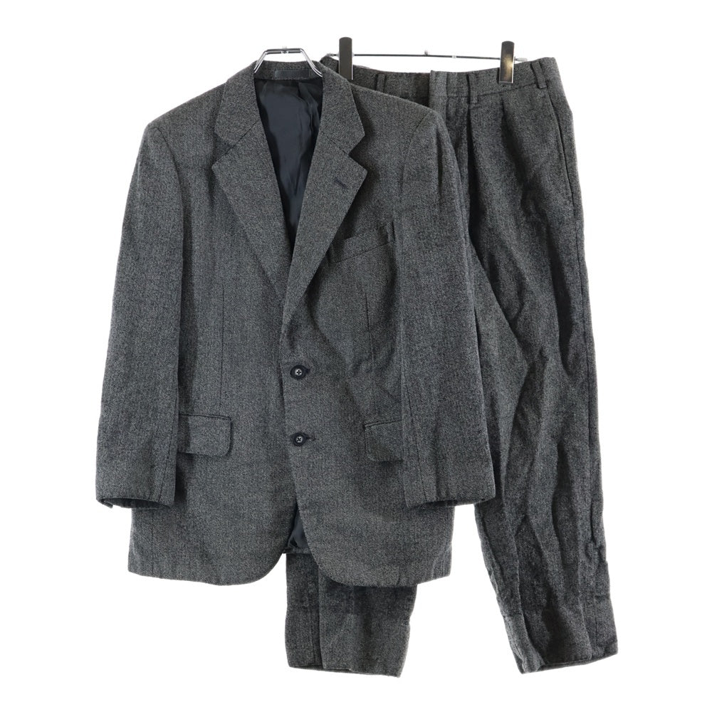 BURBERRY(バーバリー) レギュラーカラーテーラードジャケット マルチポケット ジップアップ スラックスパンツ セットアップ グレー