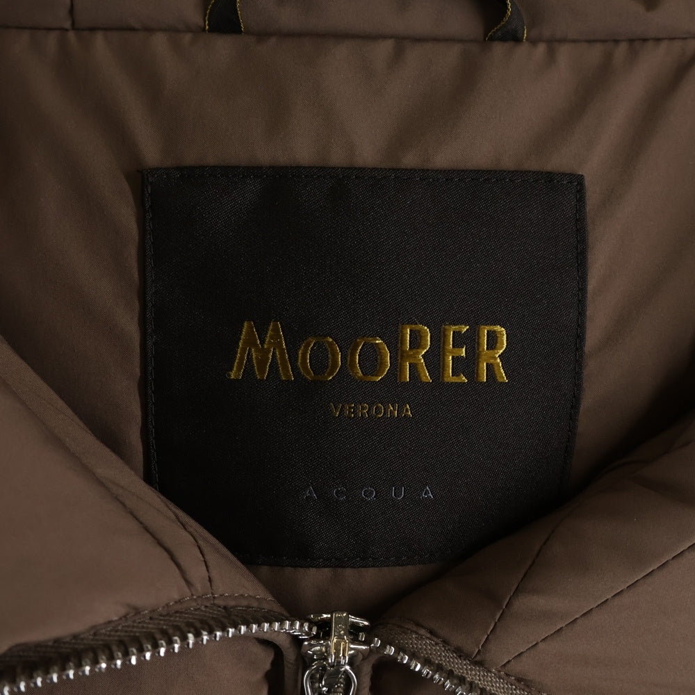 MOORER(ムーレー) キルティング パデッドダウンジャケット ブラウン