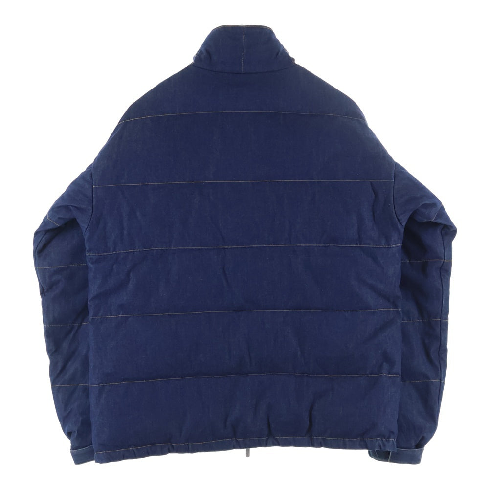 BAPE BY A BATHING APE(ベイプ ア ベイシング エイプ) 00S GORE DRYLOFT ダブルジップ デニムダウンジャケット ブルー