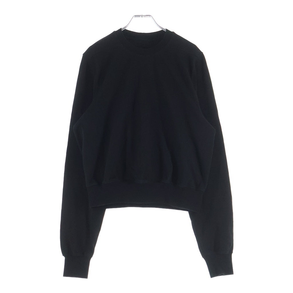 Rick Owens リックオウエンス 24SS Cropped Crewneck Sweat クロップドクルーネックスウェット ブラック RU01D3289 Rick Owens(リックオウエンス) 24SS Cropped Crewneck Sweat