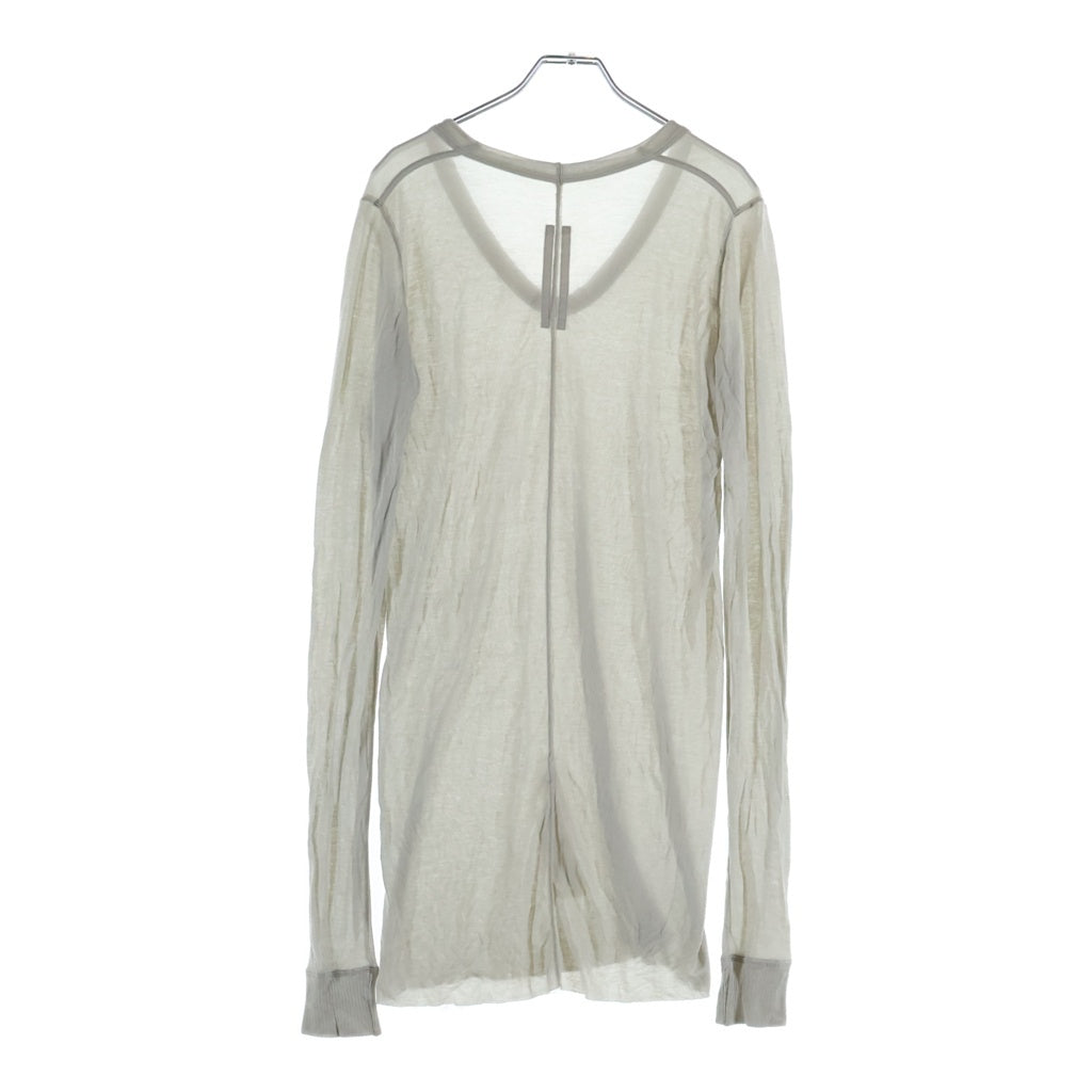 Rick Owens(リックオウエンス) 長袖Tシャツ カットソー ベージュ RP02A7200
