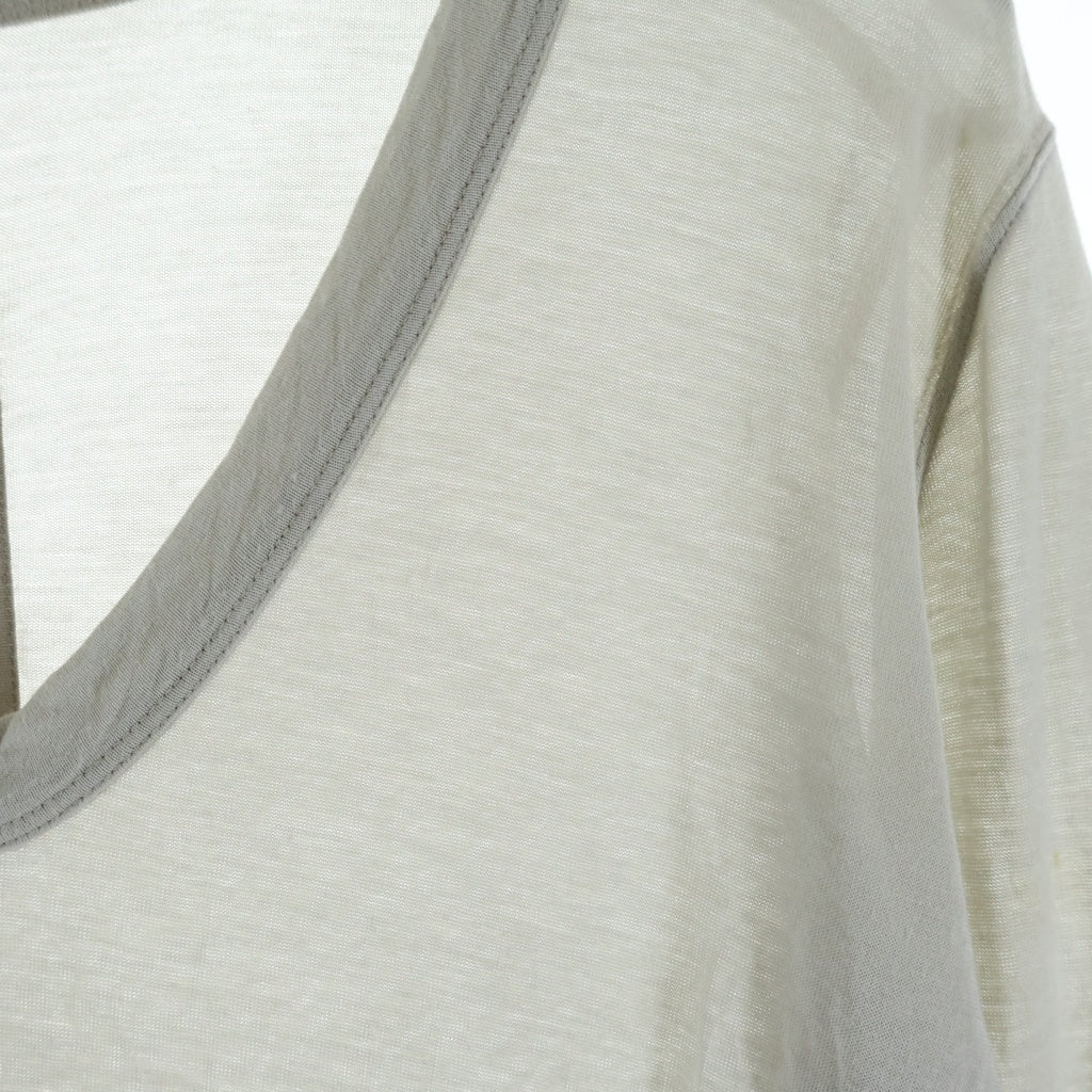 Rick Owens(リックオウエンス) 長袖Tシャツ カットソー ベージュ RP02A7200