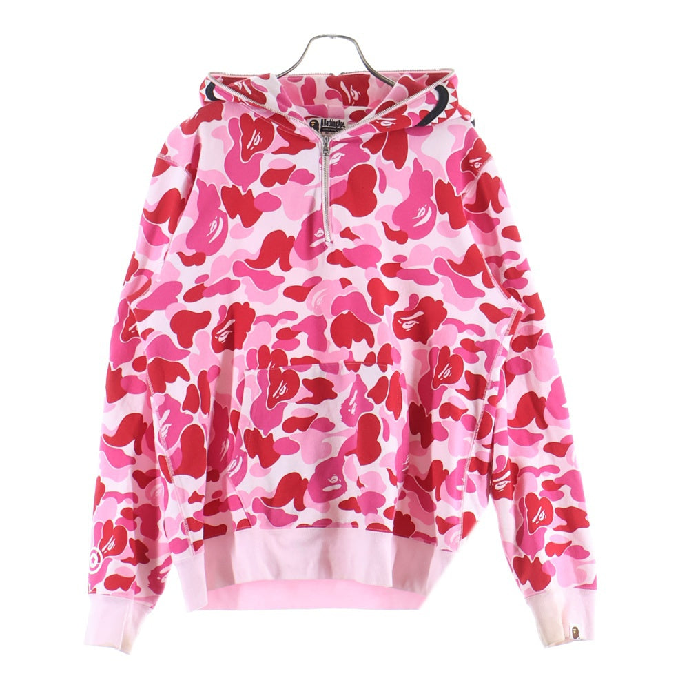 A BATHING APE(アベイシングエイプ) CAMO SHARK HALF ZIP HOODIE カモ