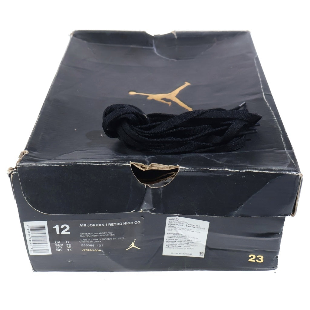 NIKE(ナイキ) 【観賞用2001年製】AIR JORDAN1 RETRO エアジョーダン1 レトロ ハイカットスニーカー ロイヤル ブルー/ブラック US12/30.0cm 136066-041