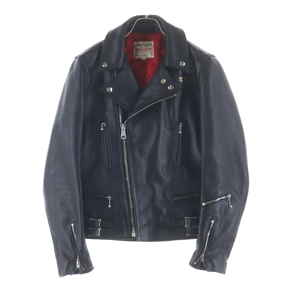 P. BOMBER USA カウハイド ダブルライダース ライトニング レザーL Lewis Leathers(ルイスレザー) LIGHTNING ライトニング カウハイド