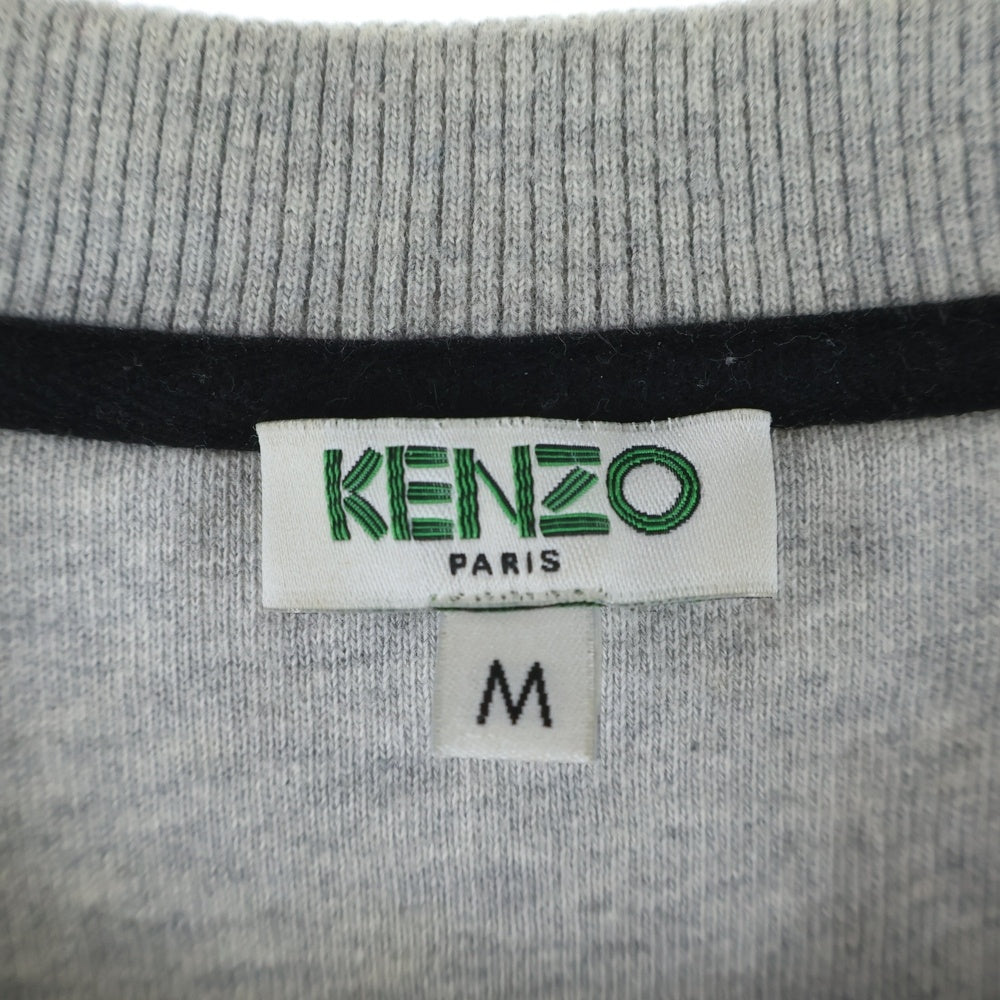 KENZO(ケンゾー) Tiger Embroidered Sweatshirt 虎刺繍 スウェットセーター グレー F565SW1024ME