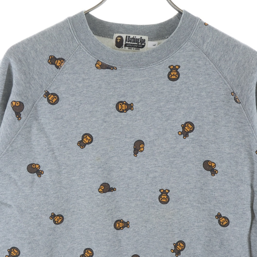 A BATHING APE(アベイシングエイプ) Milo Sweat Sweater マイロ スウェット セーター グレー