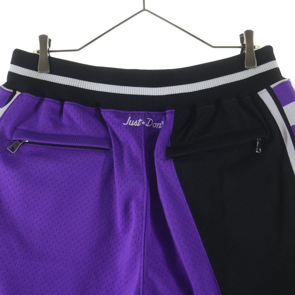 JUSTDON(ジャストドン) ROOKIE SHORTS KINGS ルーキーショーツ キングス バスケットハーフパンツ パープル