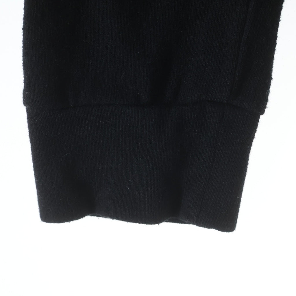 CHROME HEARTS(クロムハーツ) SWTSHRT HD ZIP ダガージップ アームフローラル バックホースシュープリント ジップアップスウェットパーカー フーディー ブラック