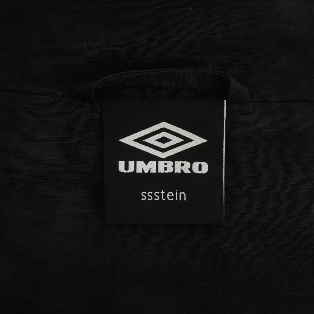 Stein(シュタイン) 25AW ×UMBRO Nylon Track Jacke アンブロ ロゴ刺繍 ナイロントラックジャケット ブラック ST.1341