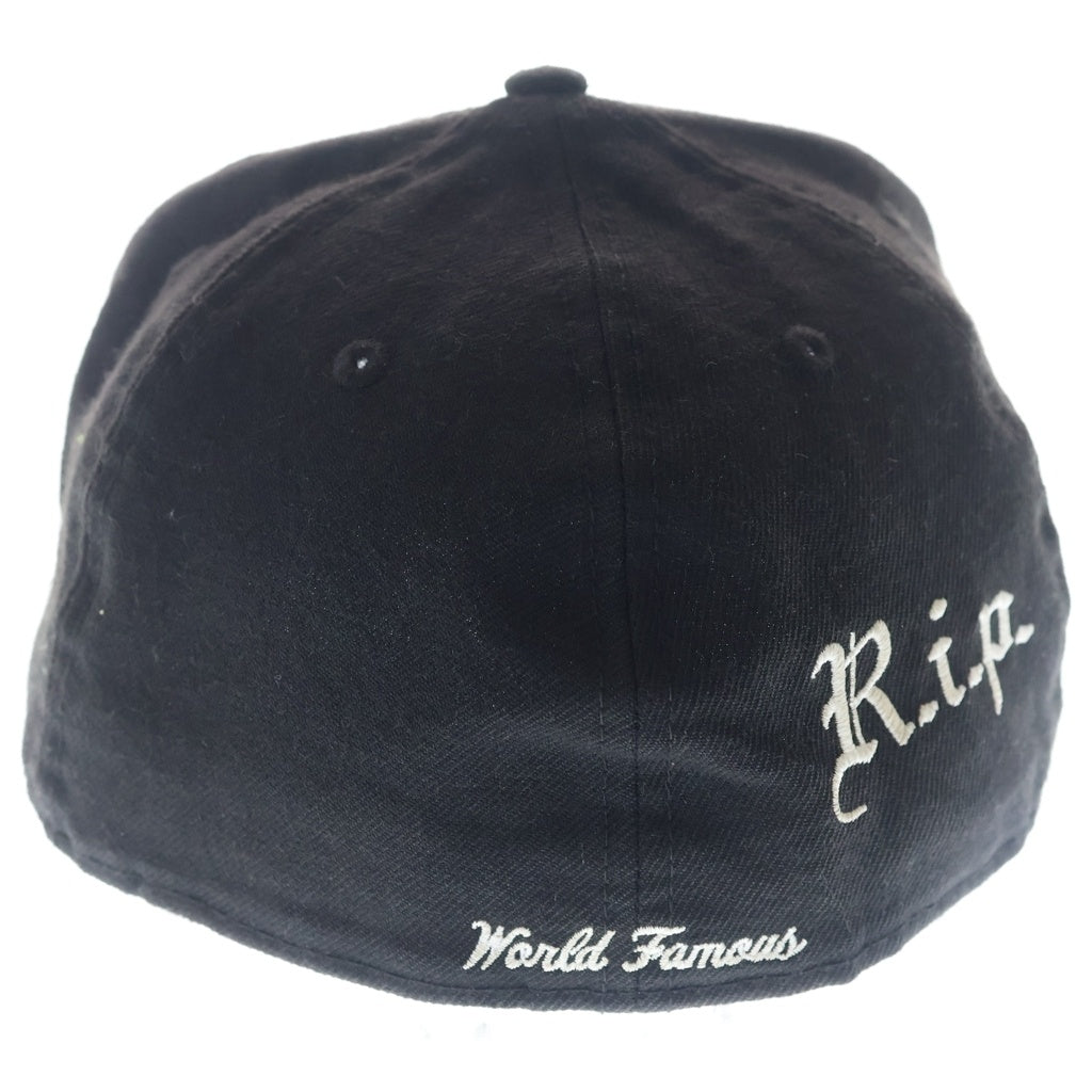 SUPREME(シュプリーム) 16AW ×NEWERA RIP Logo Cap ニューエラ リップ ボックスロゴデザイン ベースボールキャップ 帽子 ブラック