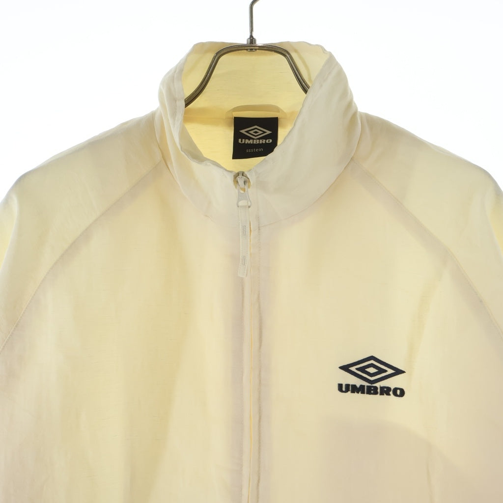 Stein(シュタイン) 25AW ×UMBRO Nylon Track Jacke アンブロ ロゴ刺繍 ナイロントラックジャケット アイボリー ST.1341