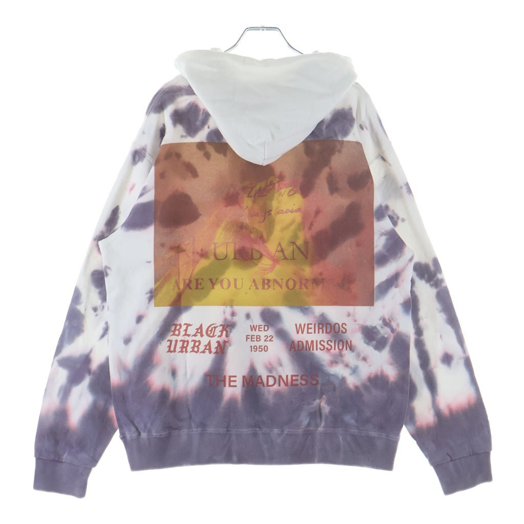 NO BRAND(ノーブランド) Black Weirdos ブラックウィアード TOUR TIEDYE HOODED SWEATSHIRT ツアー タイダイ柄 フーデッド スウェット パーカー パープル 20SS-PK01