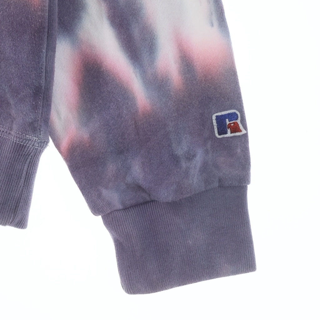 NO BRAND(ノーブランド) Black Weirdos ブラックウィアード TOUR TIEDYE HOODED SWEATSHIRT ツアー タイダイ柄 フーデッド スウェット パーカー パープル 20SS-PK01