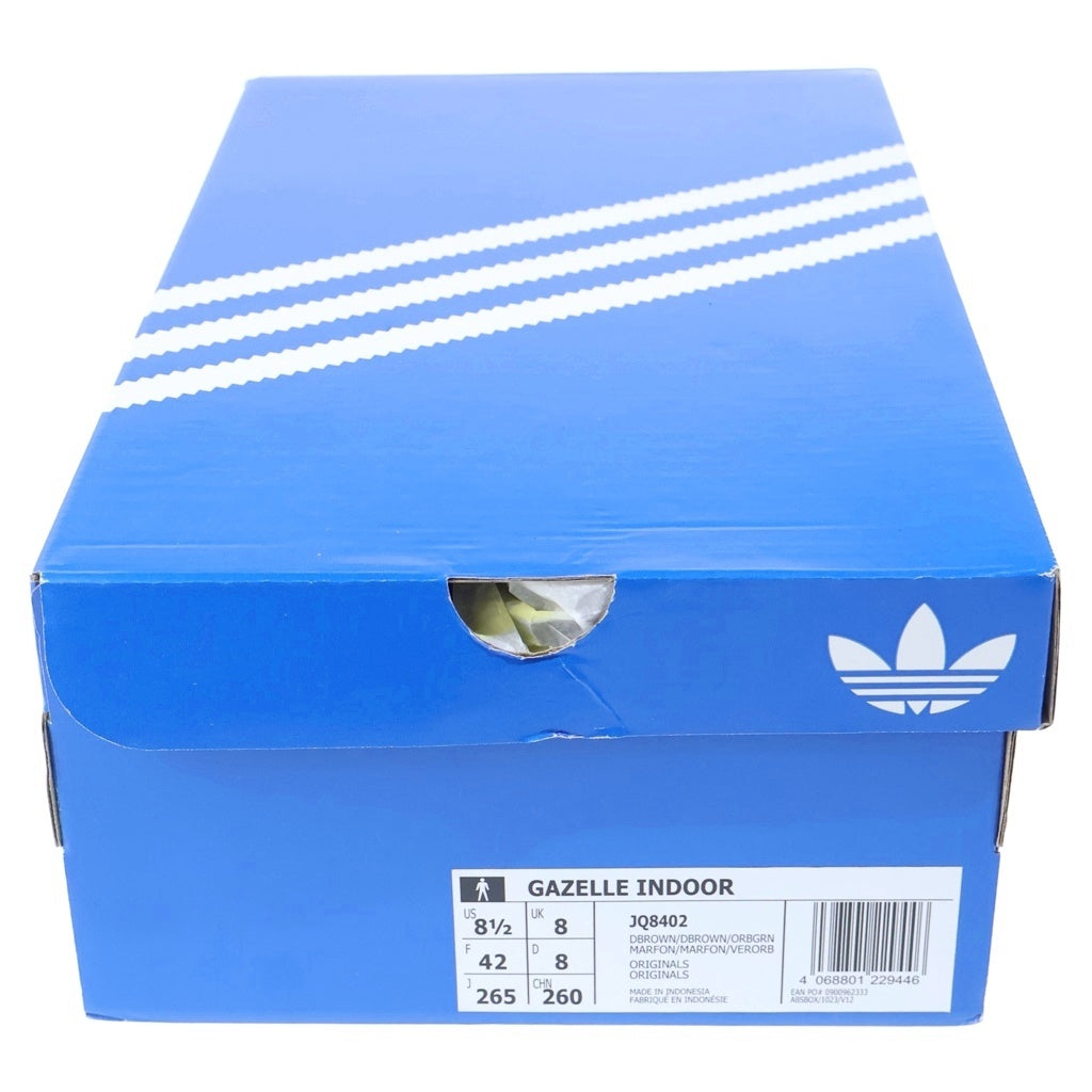 adidas(アディダス) GAZELLE INDOOR ガッツレー インドアー ローカットスニーカー ブラウン 8.5/26.5cm JQ8402
