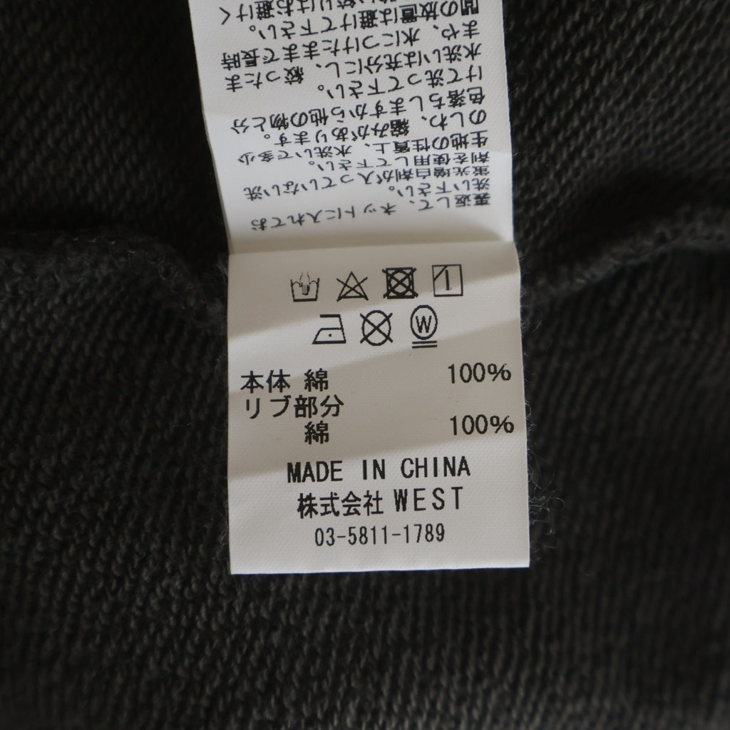 CITY COUNTRY CITY(シティーカントリーシティー) ZIP UP COTTON HOODIE ロゴデザイン ジップアップ コットン フーデッド スウェット パーカー ブラウン CCC-243C004