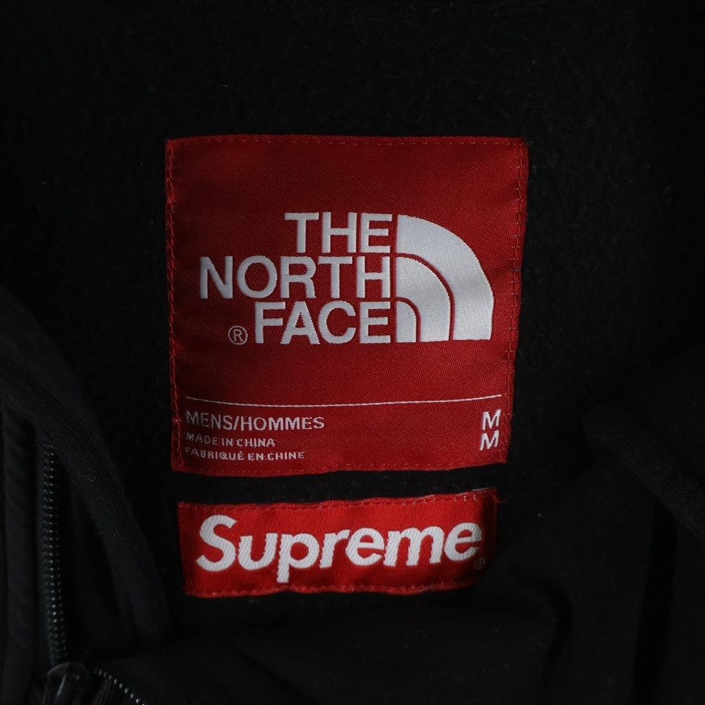 SUPREME(シュプリーム) 16SS × THE NORTH FACE Steep Tech Hooded Sweatshirt NT01602I ザノースフェイス ステープテック プルオーバー ハーフジップフーディー ブラック