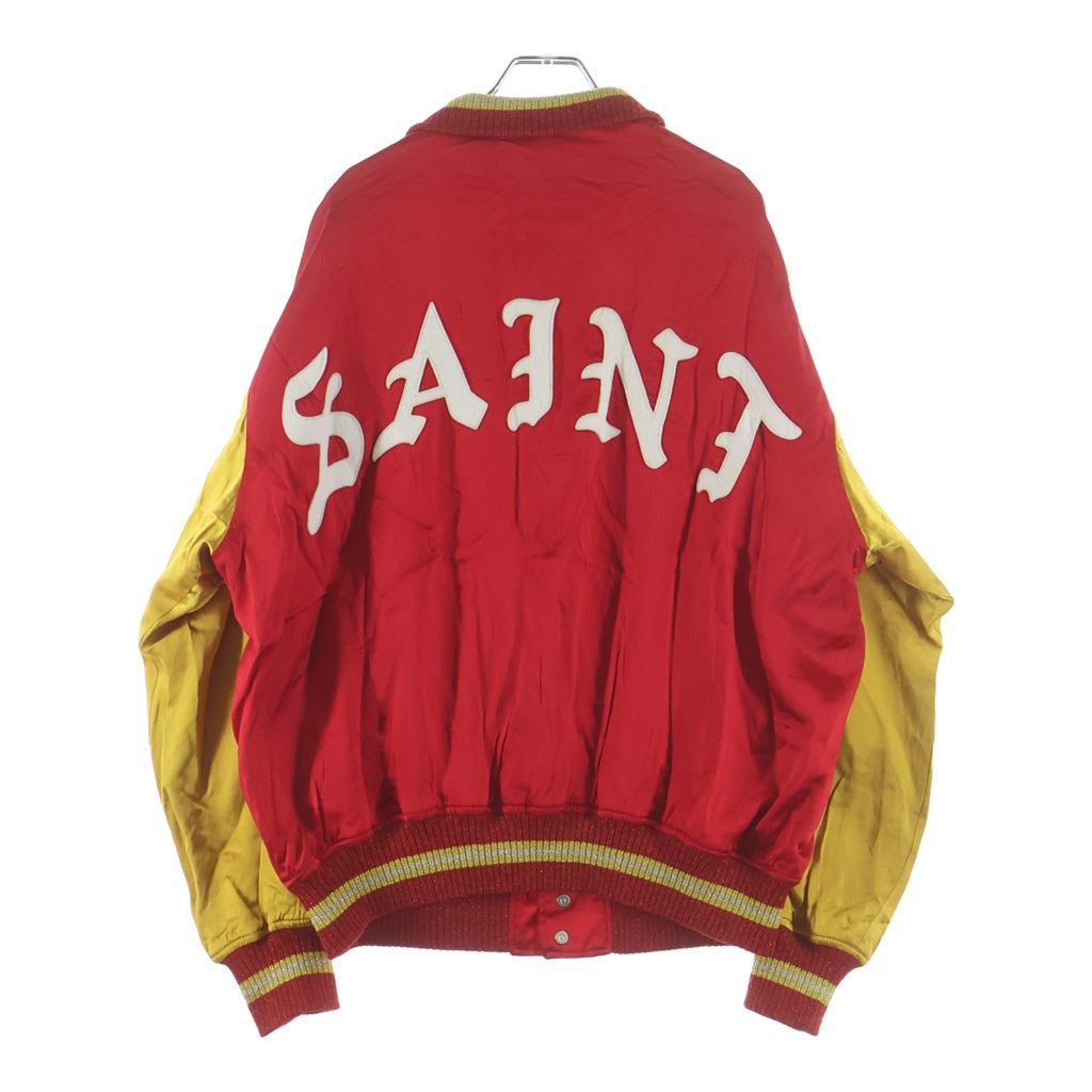 SAINT MICHAEL(セントマイケル) 23SS VARSITY JACKET 刺繍ロゴバーシティージャケット レッド SM-S23-0000-068