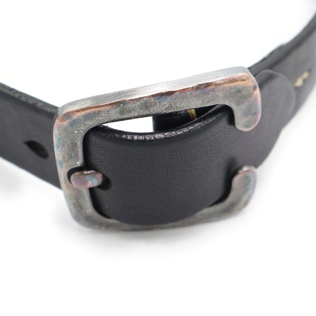 Vintage Works(ヴィンテージワークス) Cバックル レザーベルト ブラック DH5536