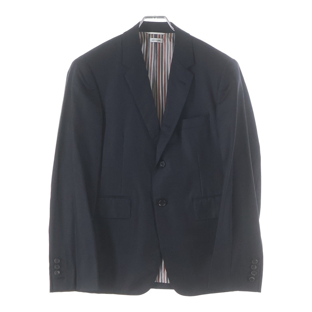 THOM BROWNE(トムブラウン) 2Bシングル テーラードジャケット スラックスパンツ セットアップスーツ ブラック MSC001A00096