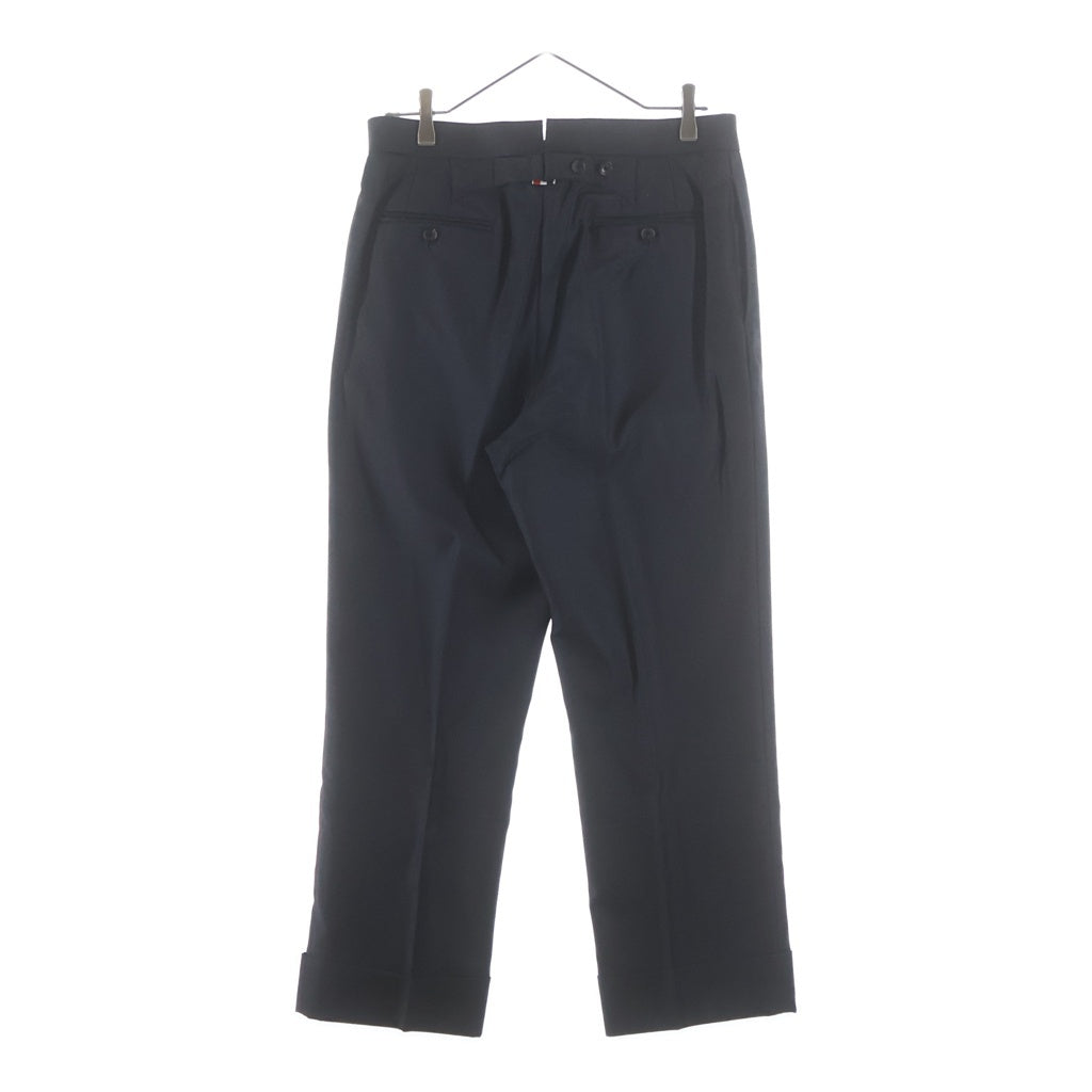THOM BROWNE(トムブラウン) 2Bシングル テーラードジャケット スラックスパンツ セットアップスーツ ブラック MSC001A00096