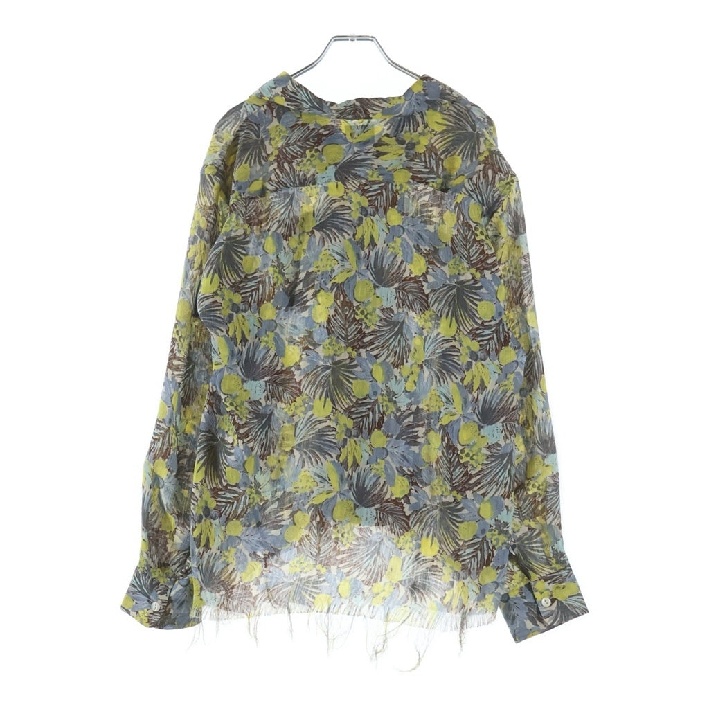 Needles(ニードルス) Polyester Floral Long-Sleeved Shirt ポリエステル花柄長袖シャツ マルチ