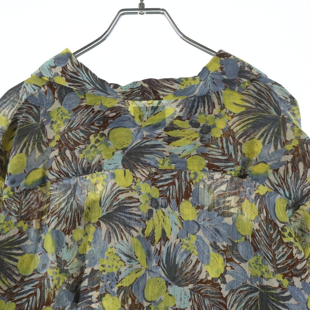 Needles(ニードルス) Polyester Floral Long-Sleeved Shirt ポリエステル花柄長袖シャツ マルチ