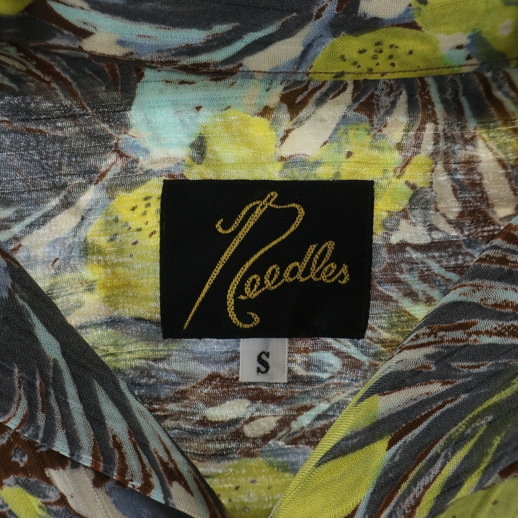 Needles(ニードルス) Polyester Floral Long-Sleeved Shirt ポリエステル花柄長袖シャツ マルチ