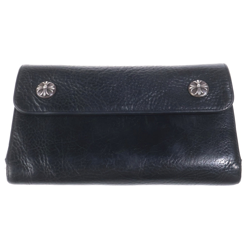 CHROME HEARTS(クロムハーツ) WAVE ウェーブ レザーウォレット 財布 ブラック