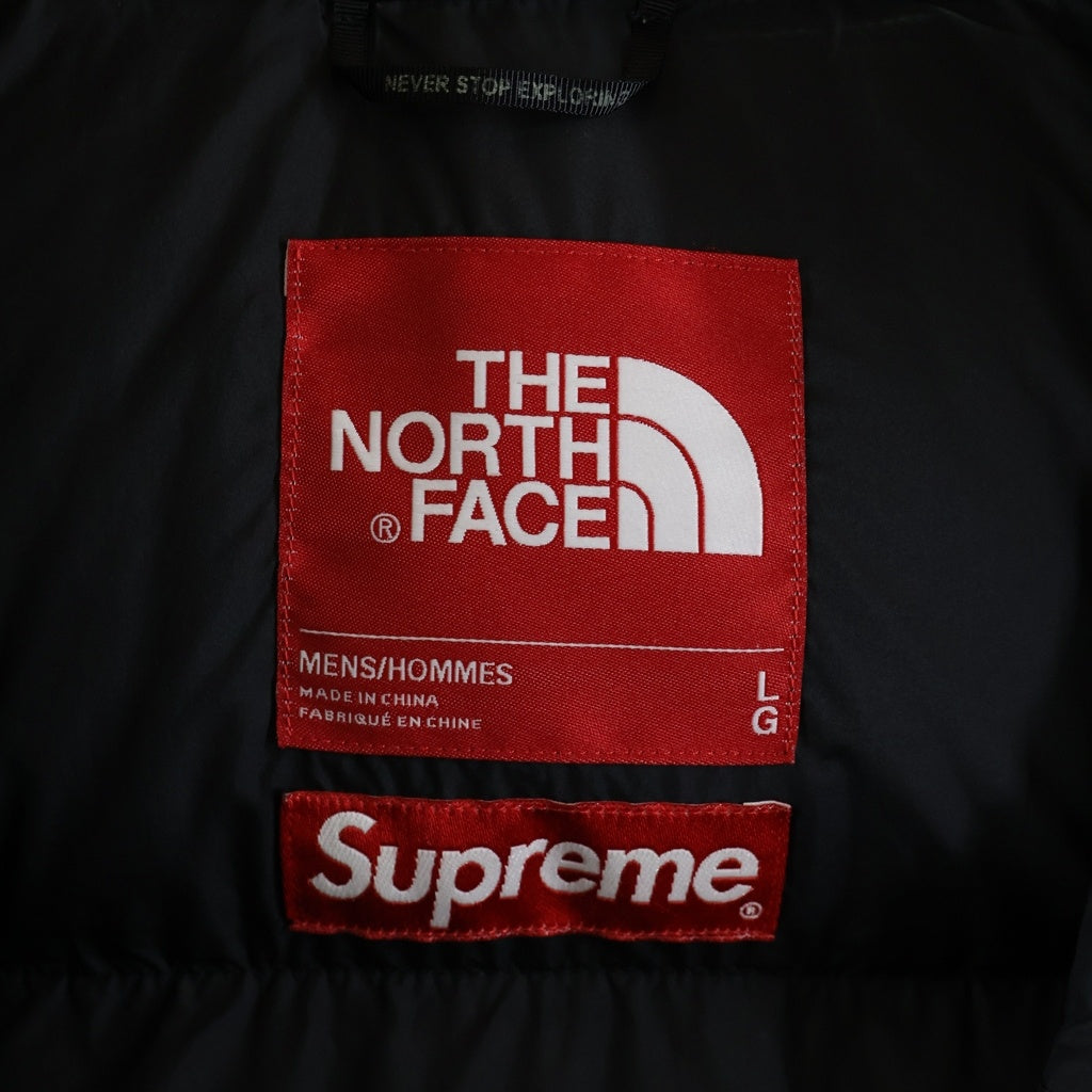 SUPREME(シュプリーム) 15AW ×THE NORTH FACE Nuptse Jacket By Any Means Necessary ザノースフェイス エニー ミーンズ ヌプシダウンジャケット ブラック