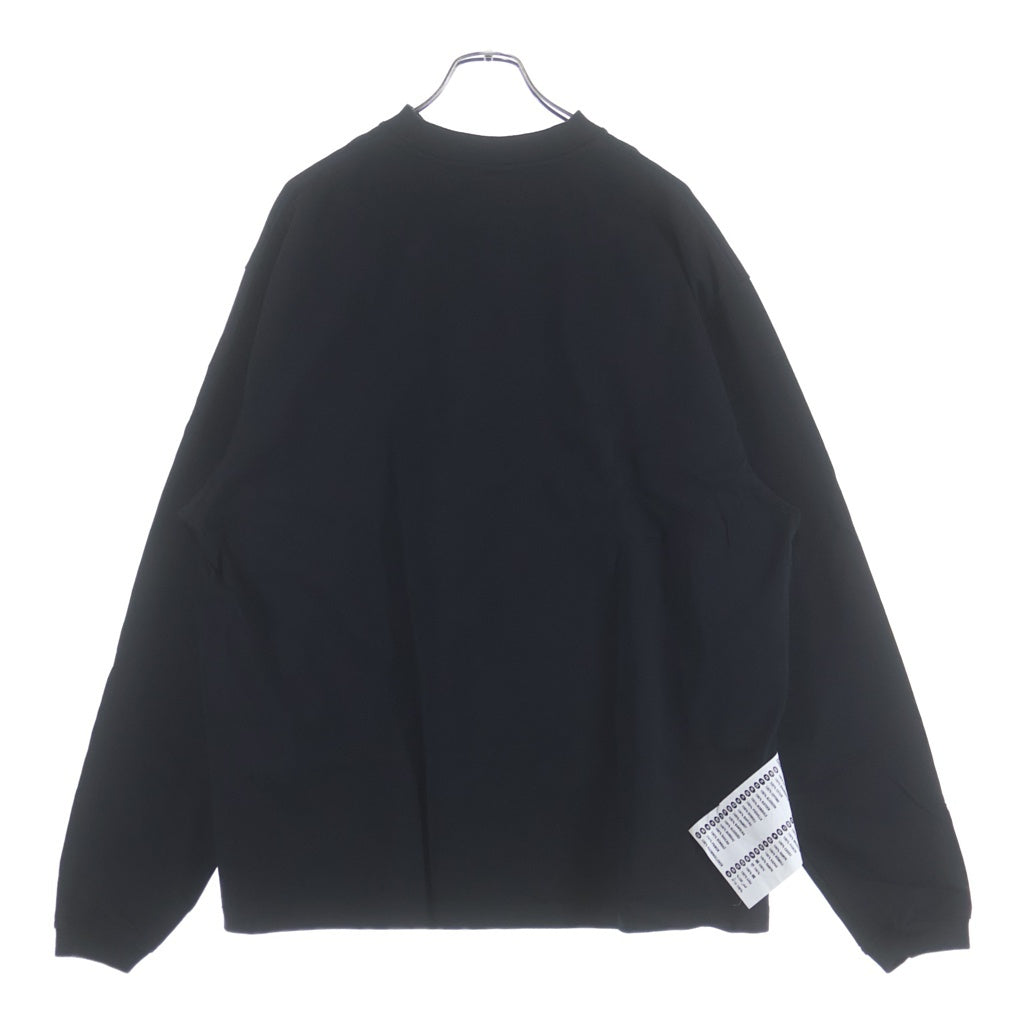 VETEMENTS(ヴェトモン) Logo Label Long-Sleeved T-Shirt ロゴラベル長袖Tシャツ ブラック GVA72XX001