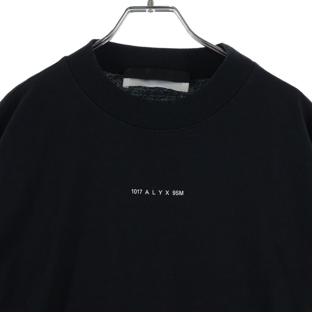 1017 ALYX 9SM(アリクス) Front Logo Print Long-Sleeved T-shirt フロントロゴプリント長袖Tシャツ ブラック