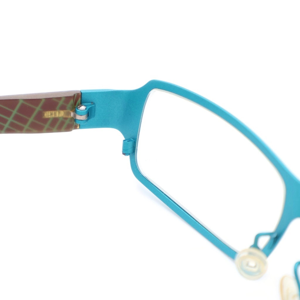 NO BRAND(ノーブランド) Lafont ACHILLE ラフォン アキレス501 スクエア型 サングラス 眼鏡 ブルー