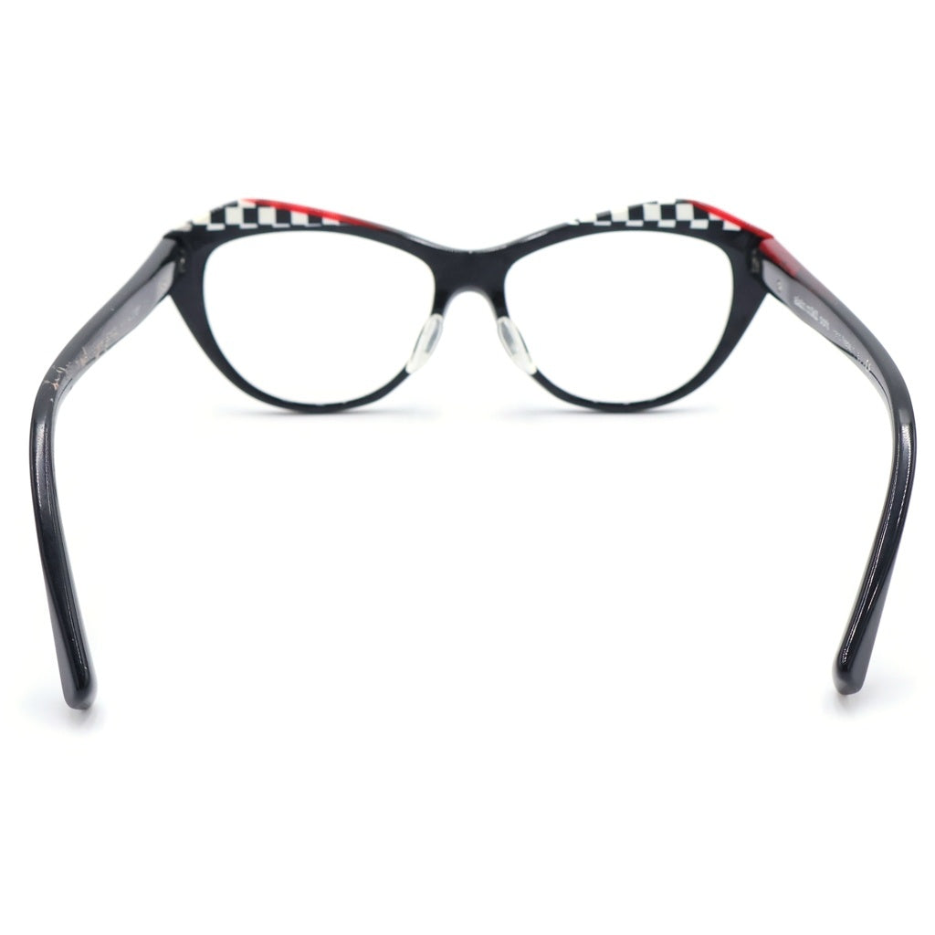 alain mikli(アランミクリ) Asymmetrical Sunglasses アシンメトリーサングラス 眼鏡 ブラック/レッド A03137-001